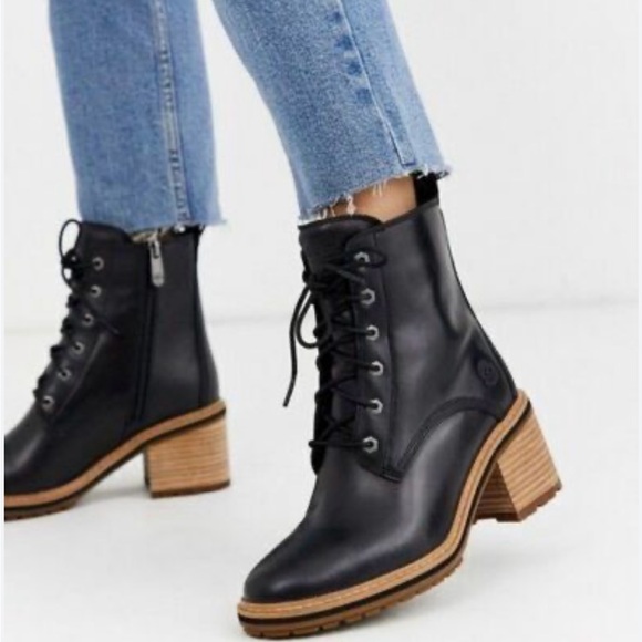 ▪️Timberland "Sienna" Black Leather Women's Boots ~ 6.5 - Picture 1 of 12